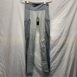 Athleta fleece lined leggings with pockets running fuzzy athletic winter xs